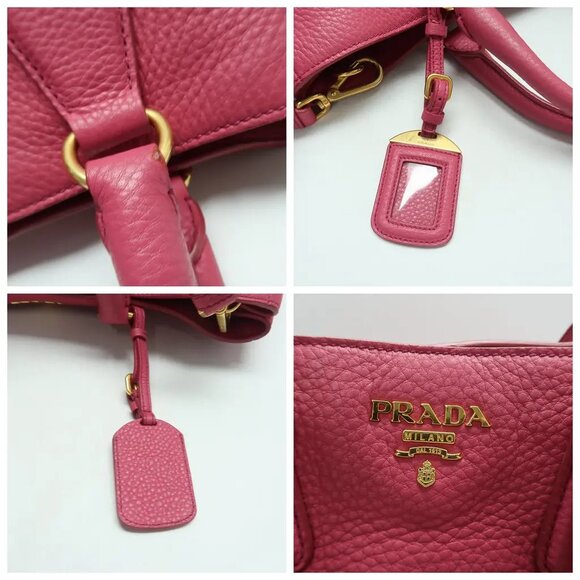 PRADA Galleria Pink Leather Satchel 633-041725 - Picture 7 of 12